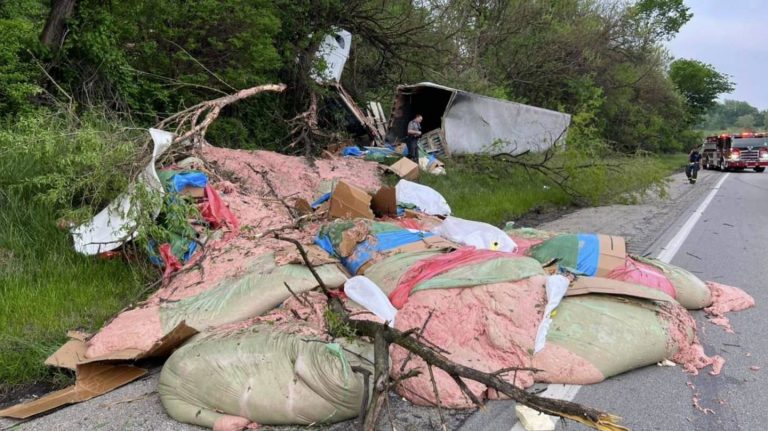 6800 KGs Of Hot Dog Filler Pours Out Onto Highway Following Accident