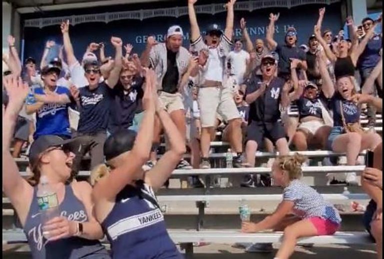 Watch The Crowd At A Baseball Stadium Erupt When A Young Girl Nails Her Bottle Flip