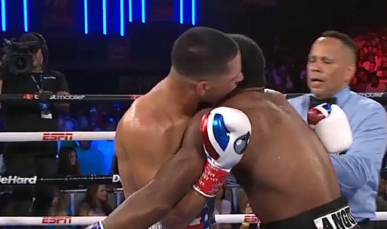 Watch This Boxer Try To Bite His Opponent’s Ear Off Mike Tyson Style