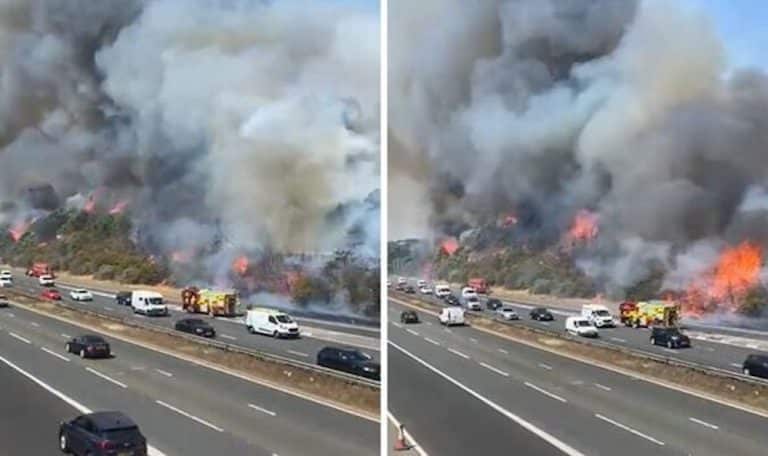 There’s A Massive Fire At The Side Of The A2 In Dartford