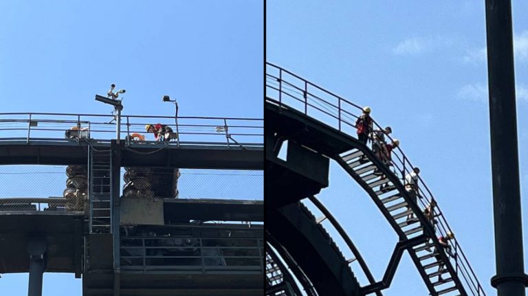 Here’sthe Terrifying Moment Alton Towers Guests Were Forced To Climb Down Oblivion
