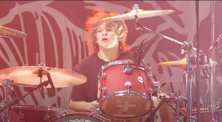 Watch Taylor Hawkins’ Son Absolutely Kill It On Drums With Dave Grohl In Tribute To His Father