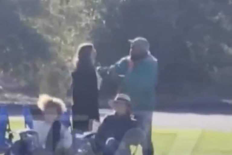 Watch Kanye West Throw A Temper Tantrum With Parent At Son’s Football Match