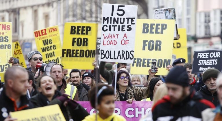 Here Are Some Of The Best Videos From The Massive Protest Against 15 Minute Cities In Oxford On Saturday