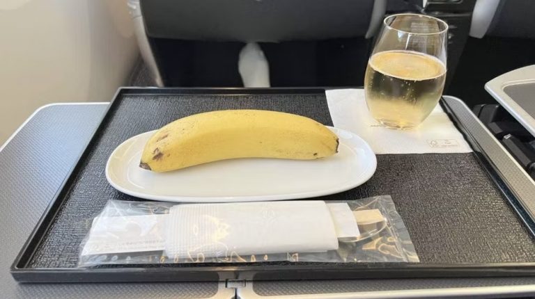 Business Class Passenger Orders Vegan Breakfast And Gets Single Banana With Chopsticks