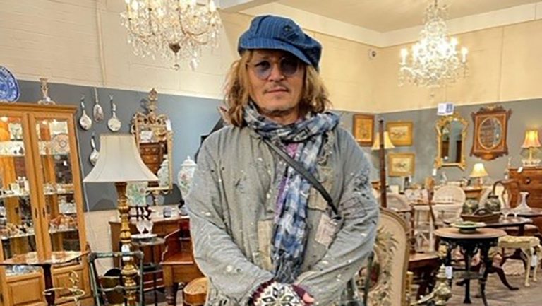 Johnny Depp Buys ‘Quirky Items’ After Taking Helicopter To Lincolnshire Antiques Centre