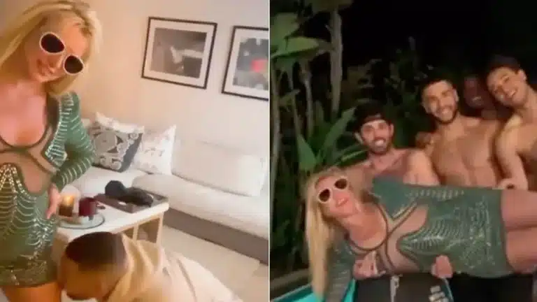 Britney Spears Celebrates Divorce By Having A Bunch Of Shirtless Guys Round Her House To Lick Her Legs