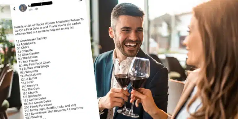 List Of Places Where Women Refuse To Go On First Date Sparks Big Debate