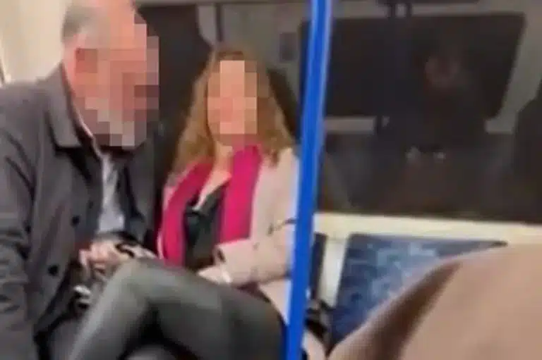 Woman Whips Out Boob On London Underground As Shameless Man Performs NSFW Sex Act