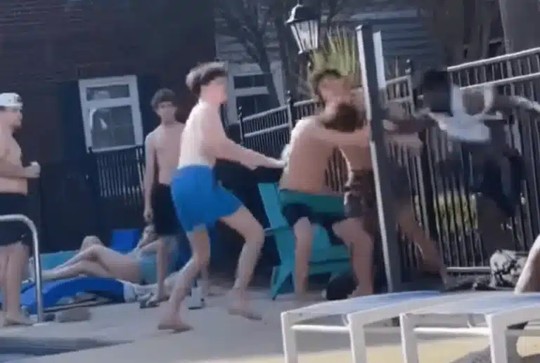 Uni Student Single-Handedly Destroys Group Of Frat Boys In 7-v-1 Pool Party Fight