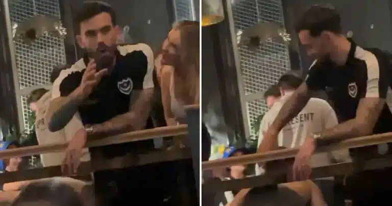 Portsmouth’s Captain Promotion Speech Hilariously Interrupted By Teammate Getting His A*se Out