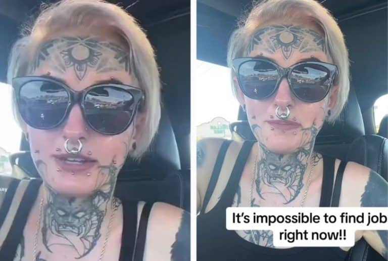 Woman Covered In Satanic Tattoos Rants About Not Being Able To Get A Job
