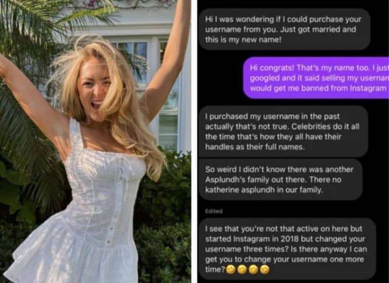 Small-Time Influencer Marries Billionaire & Demands Instagram User Hand Over Her Handle