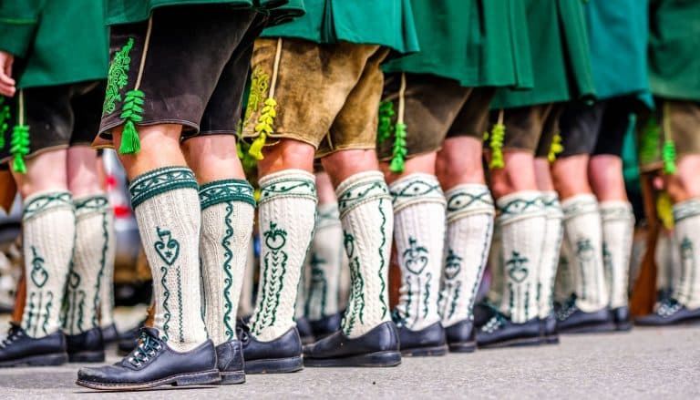 Trendy Shoes And Lederhosen Combination For Oktoberfest Styling