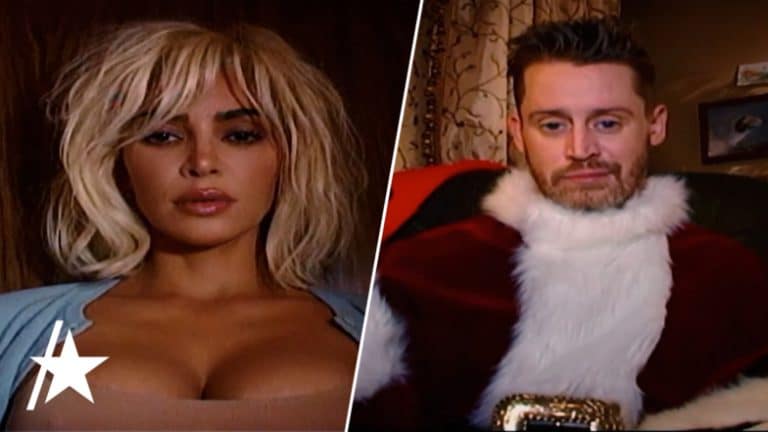 Kim Kardashian’s ‘Santa Baby’ Music Video With Macaulay Culkin Has Everyone Weirded Out For Christmas