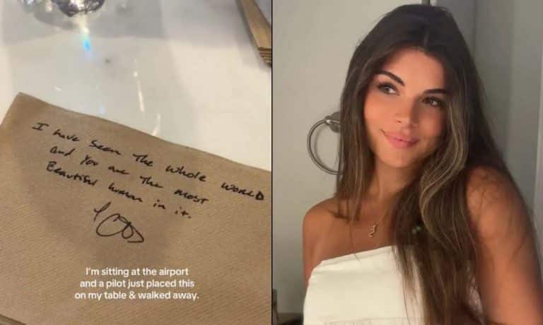 Plane Passenger Goes Viral After Pilot Leaves The Smoothest Note Ever For Her