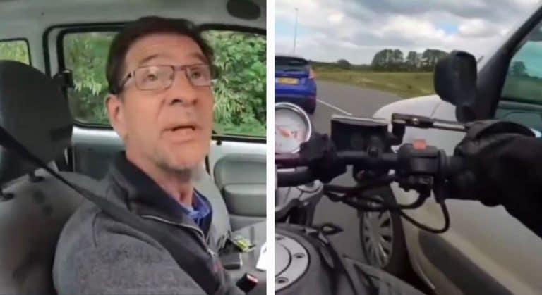 Biker Attacks White Van Man Who Tried To ‘Force Him Off The Road’ – Who’s In The Right?