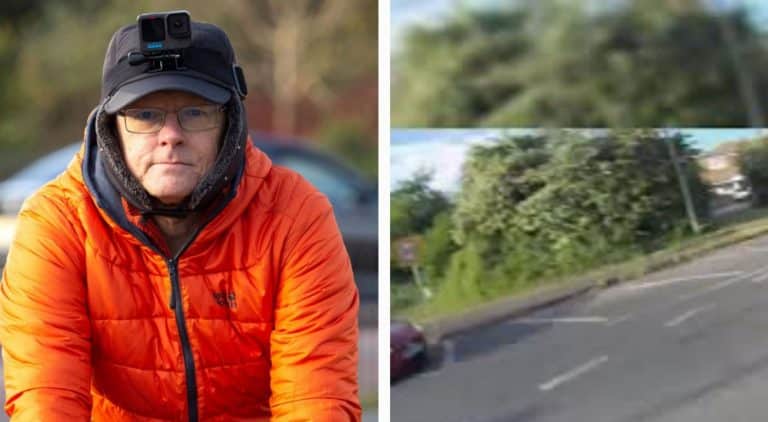 CyclingMikey Just Got Knocked Off His Bike At A Roundabout