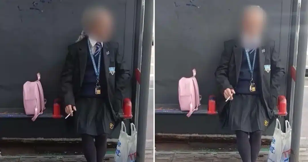 Man Dressed In Schoolgirl Uniform And Carrying Pink Rucksack Leaves Parents Worried