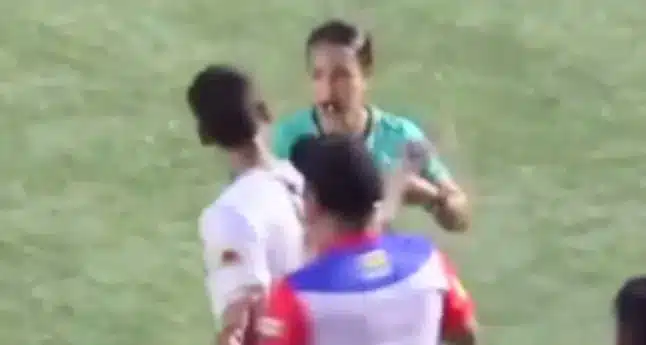 Footballer Slaps Female Referee After Receiving A Red Card