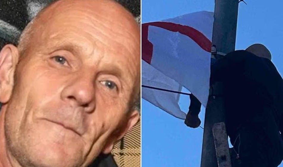 Man Died After Falling From A Ladder While Tying Union Jack Flag To Lamppost