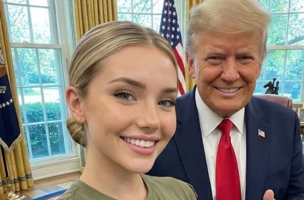 “Beautiful Army Blonde’ With Over 1 Million Followers & Frequently Pictured With Trump Revealed As AI