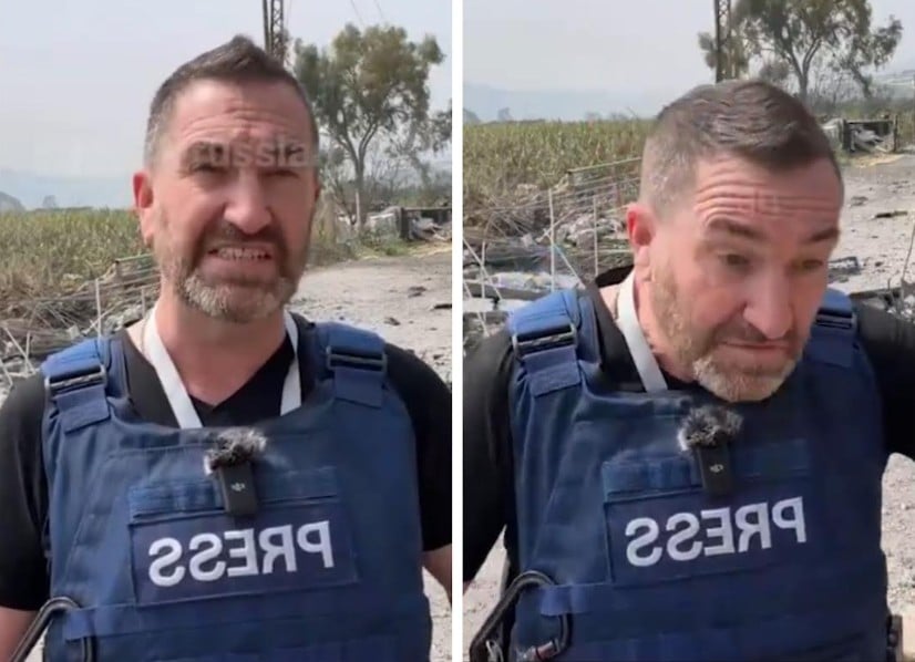 Unreal Moment British Journalist Steve Sweeney Gets Wounded By A Missile In South Lebanon