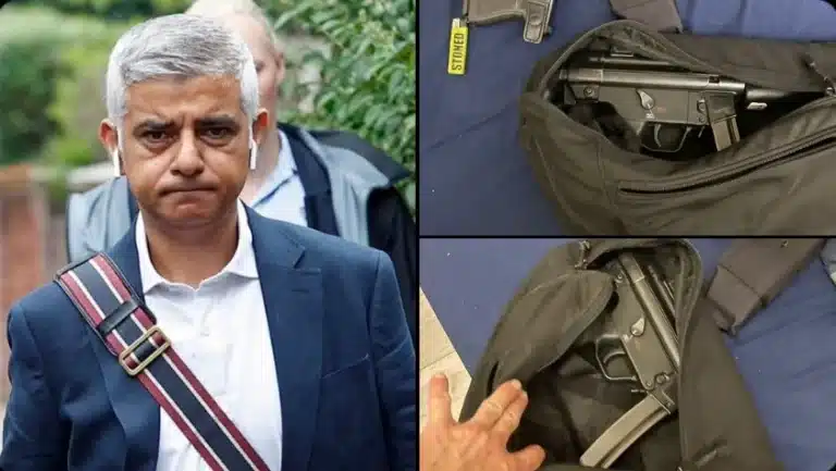 Armed Police Guarding Sadiq Khan Accidentally Left A Bag Of Guns On The Street Outside His Home