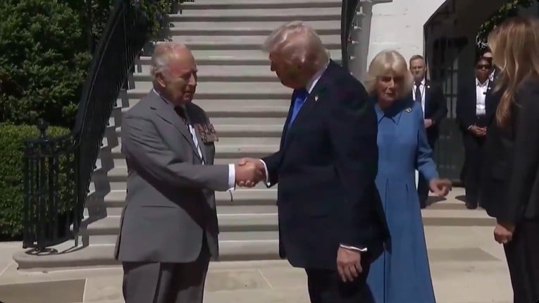 Trump Once Again Tried His Signature Handshake On King Charles, Who Was Not Having It Whatsoever